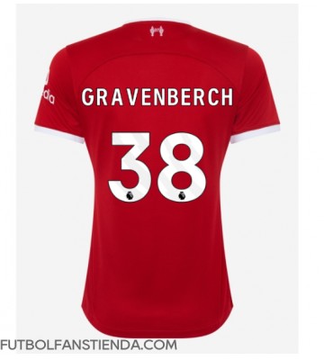 Liverpool Ryan Gravenberch #38 Primera Equipación Mujer 2023-24 Manga Corta